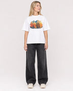 Mockup Boxy Heavyweight Tee White female full-body 08