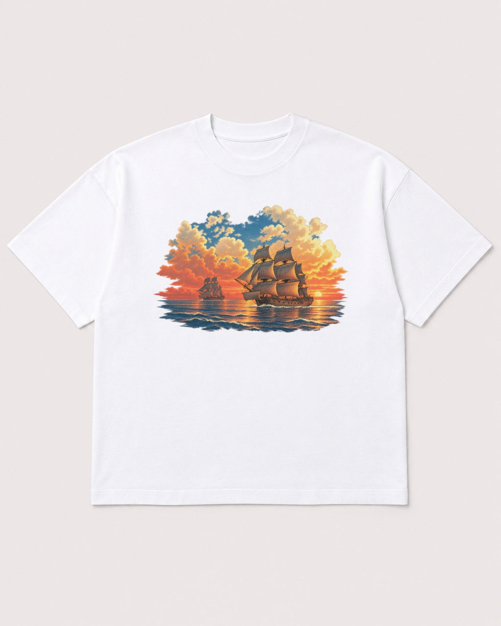 Mockup Boxy Heavyweight Tee White product
