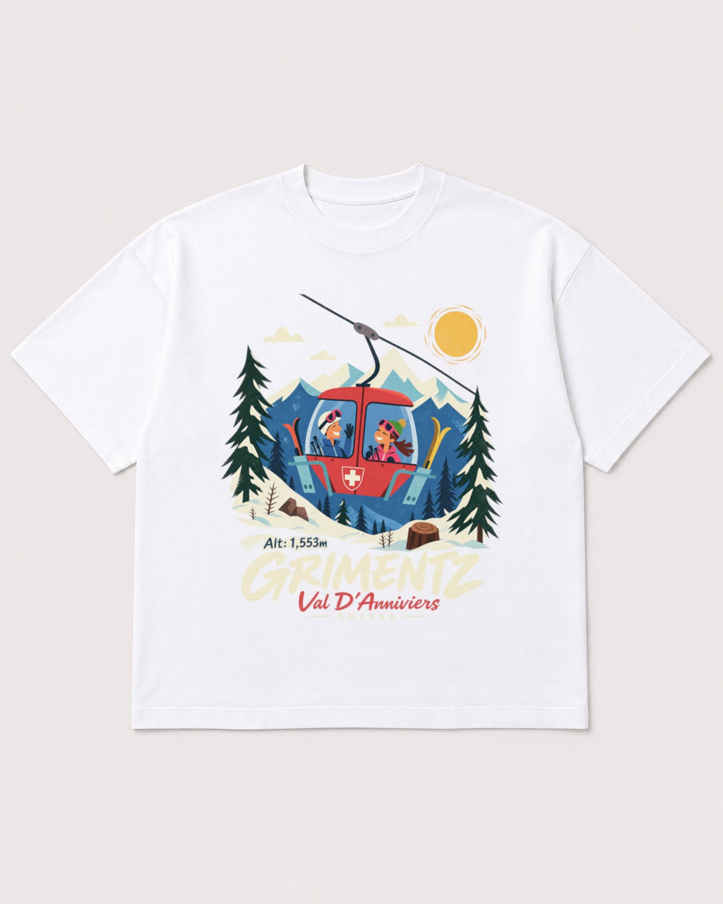 Mockup Boxy Heavyweight Tee White product