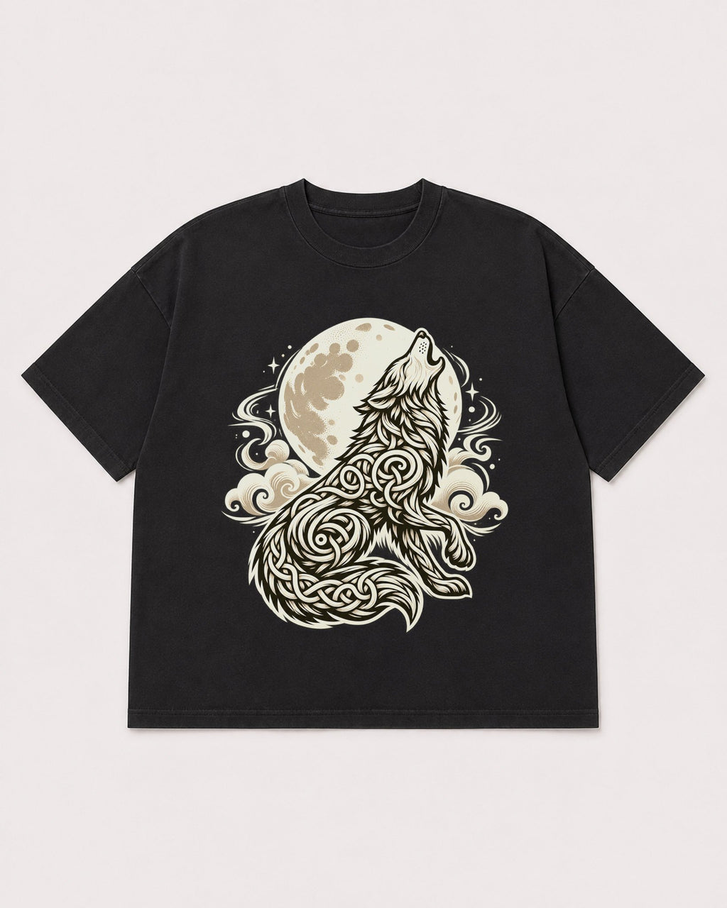 Mockup Boxy Heavyweight Tee Black product