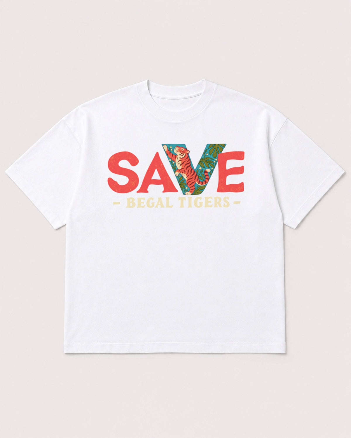 Mockup Boxy Heavyweight Tee White product