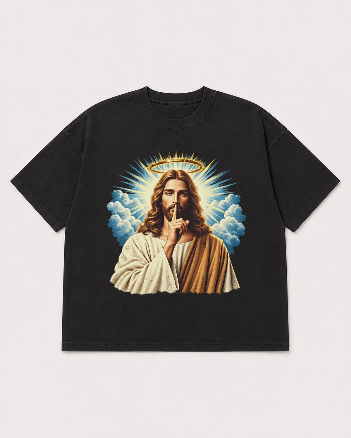 Mockup Boxy Heavyweight Tee Black product