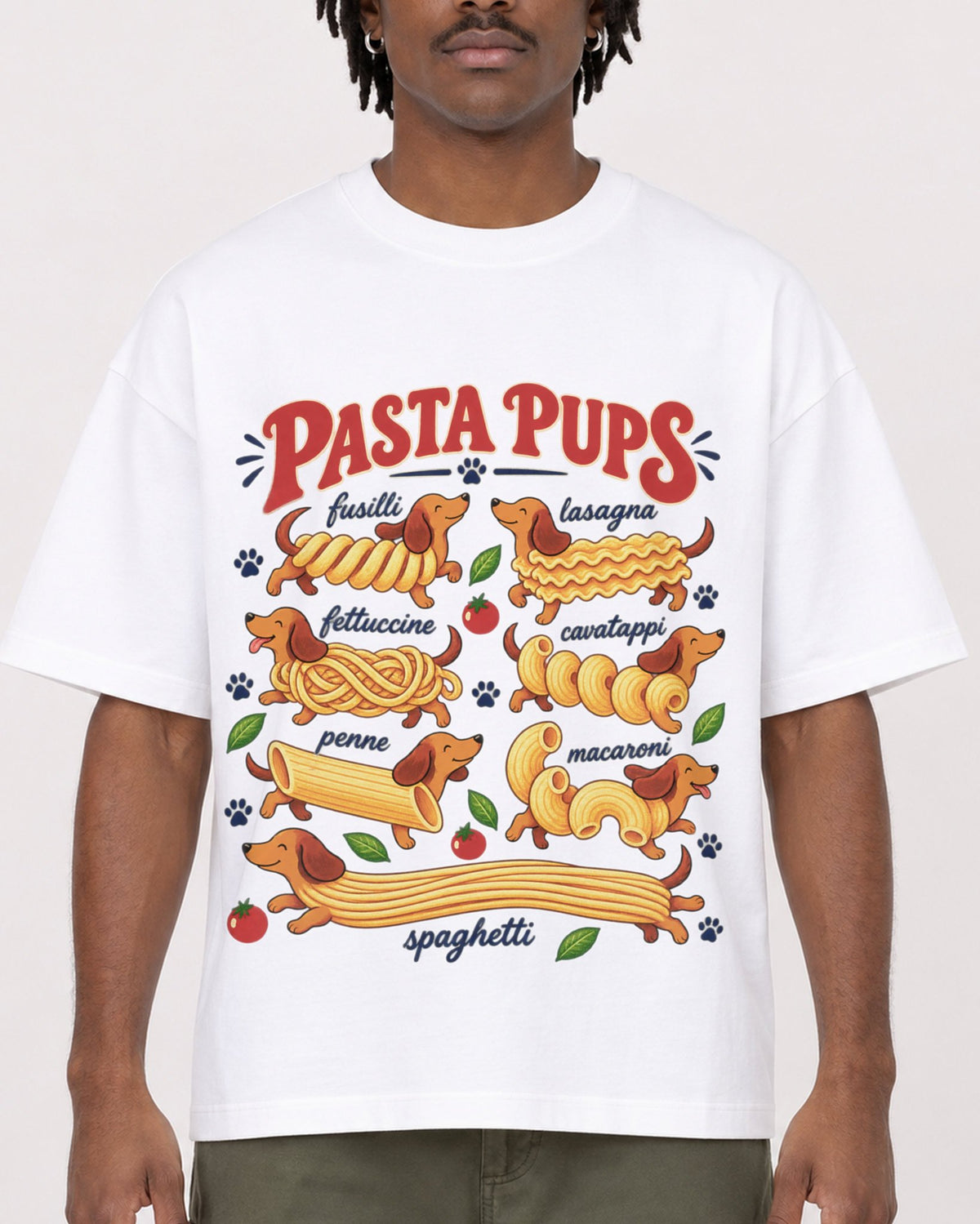 Mockup Boxy Heavyweight Tee White male close-up 04