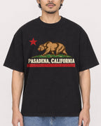 Mockup Boxy Heavyweight Tee Black male close-up 02