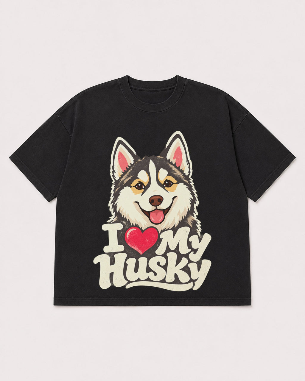 Mockup Boxy Heavyweight Tee Black product