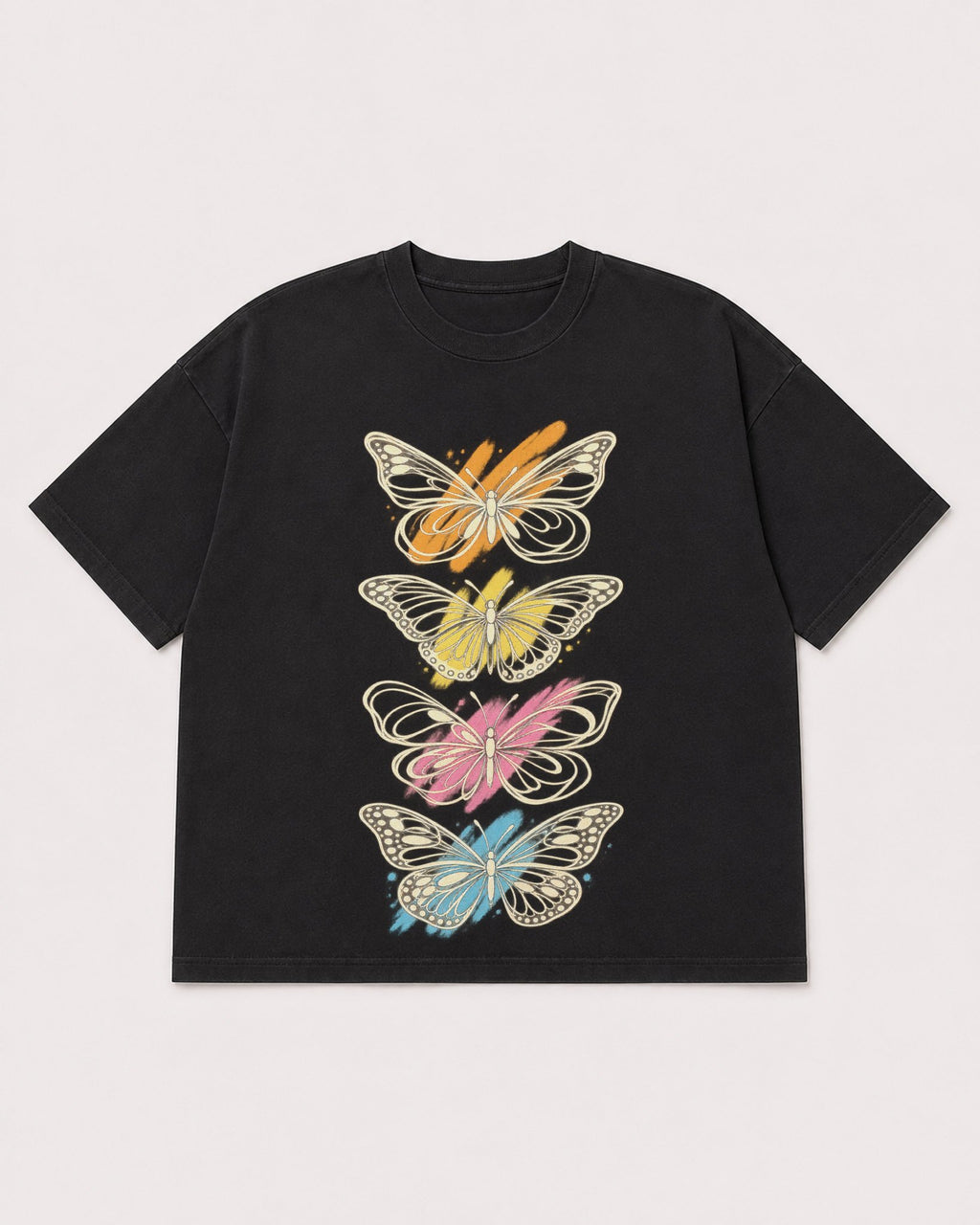 Mockup Boxy Heavyweight Tee Black product