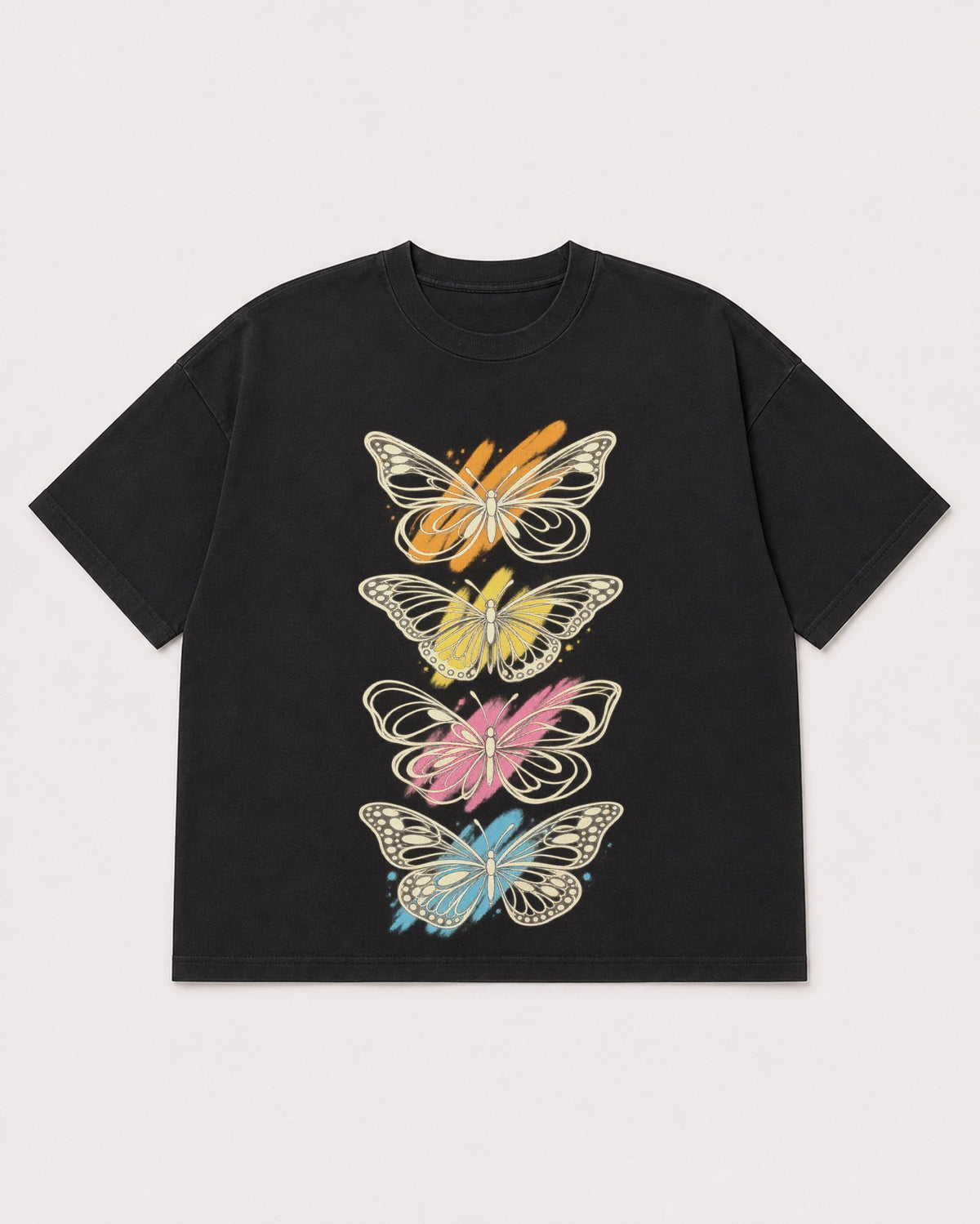 Mockup Boxy Heavyweight Tee Black product