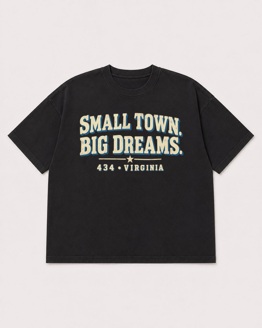 Mockup Boxy Heavyweight Tee Black product