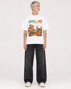 Mockup Boxy Heavyweight Tee White female full-body 48