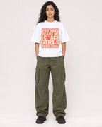 Mockup Boxy Heavyweight Tee White female full-body 07