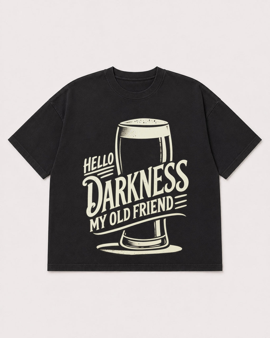 Mockup Boxy Heavyweight Tee Black product
