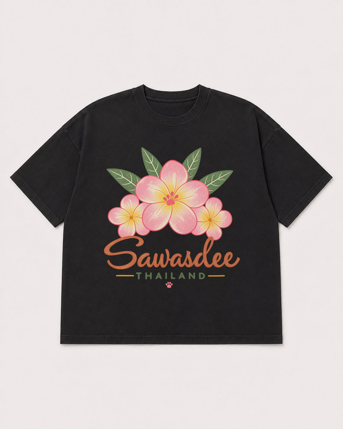 Mockup Boxy Heavyweight Tee Black product