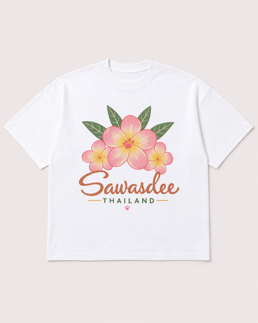 Mockup Boxy Heavyweight Tee White product