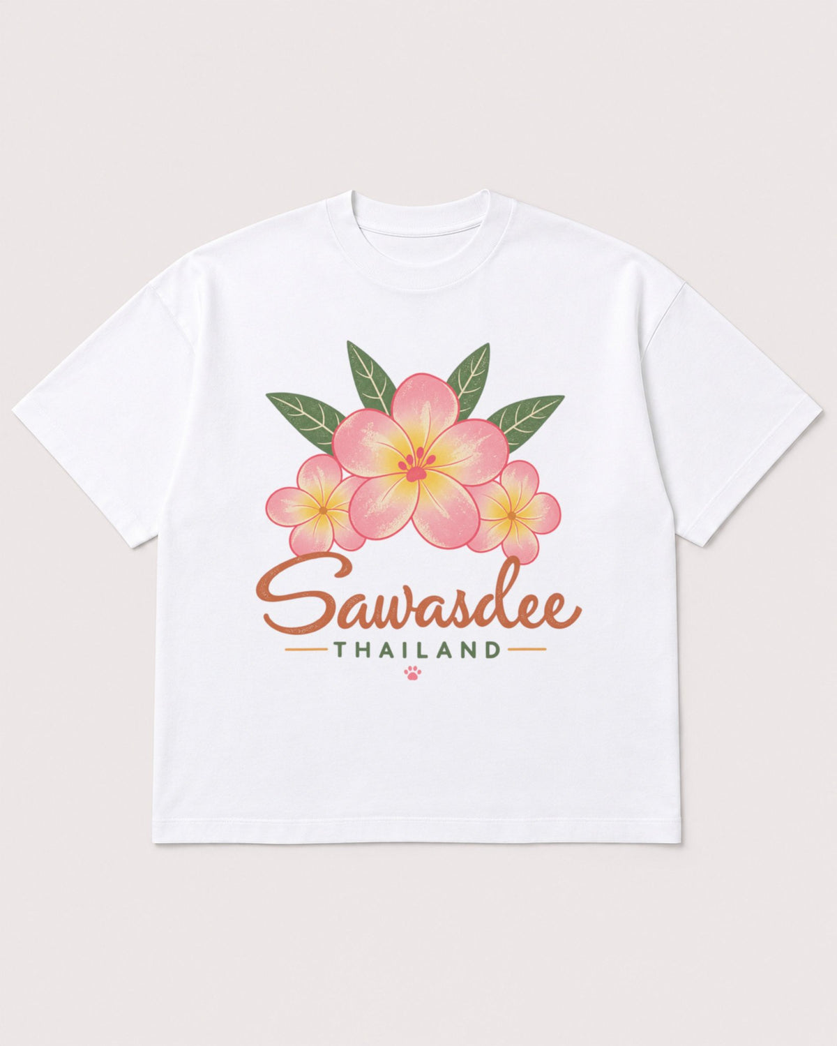 Mockup Boxy Heavyweight Tee White product