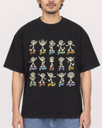 Mockup Boxy Heavyweight Tee Black male close-up 02
