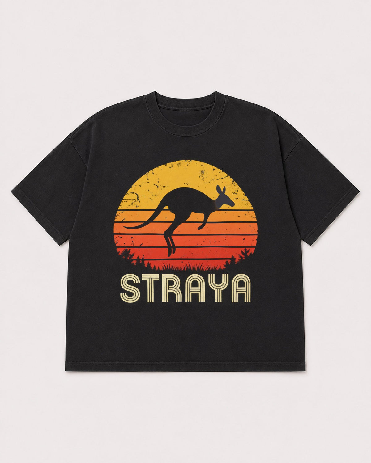 Mockup Boxy Heavyweight Tee Black product