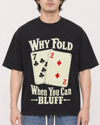Mockup Boxy Heavyweight Tee Black male close-up 03