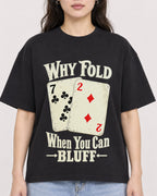 Mockup Boxy Heavyweight Tee Black female close-up 03