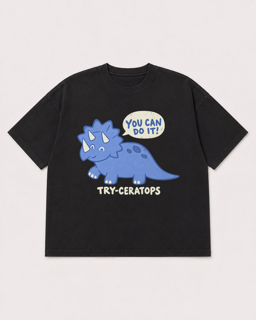 Mockup Boxy Heavyweight Tee Black product