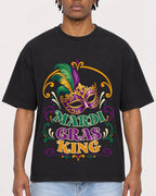 Mockup Boxy Heavyweight Tee Black male close-up 05