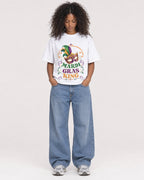 Mockup Boxy Heavyweight Tee White female full-body 05