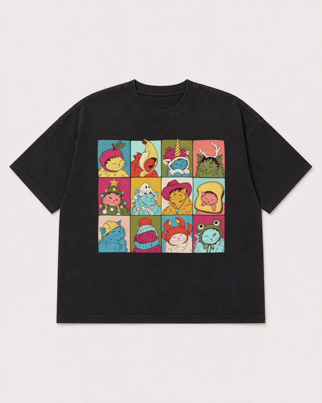 Mockup Boxy Heavyweight Tee Black product
