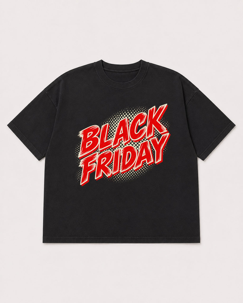 Mockup Boxy Heavyweight Tee Black product