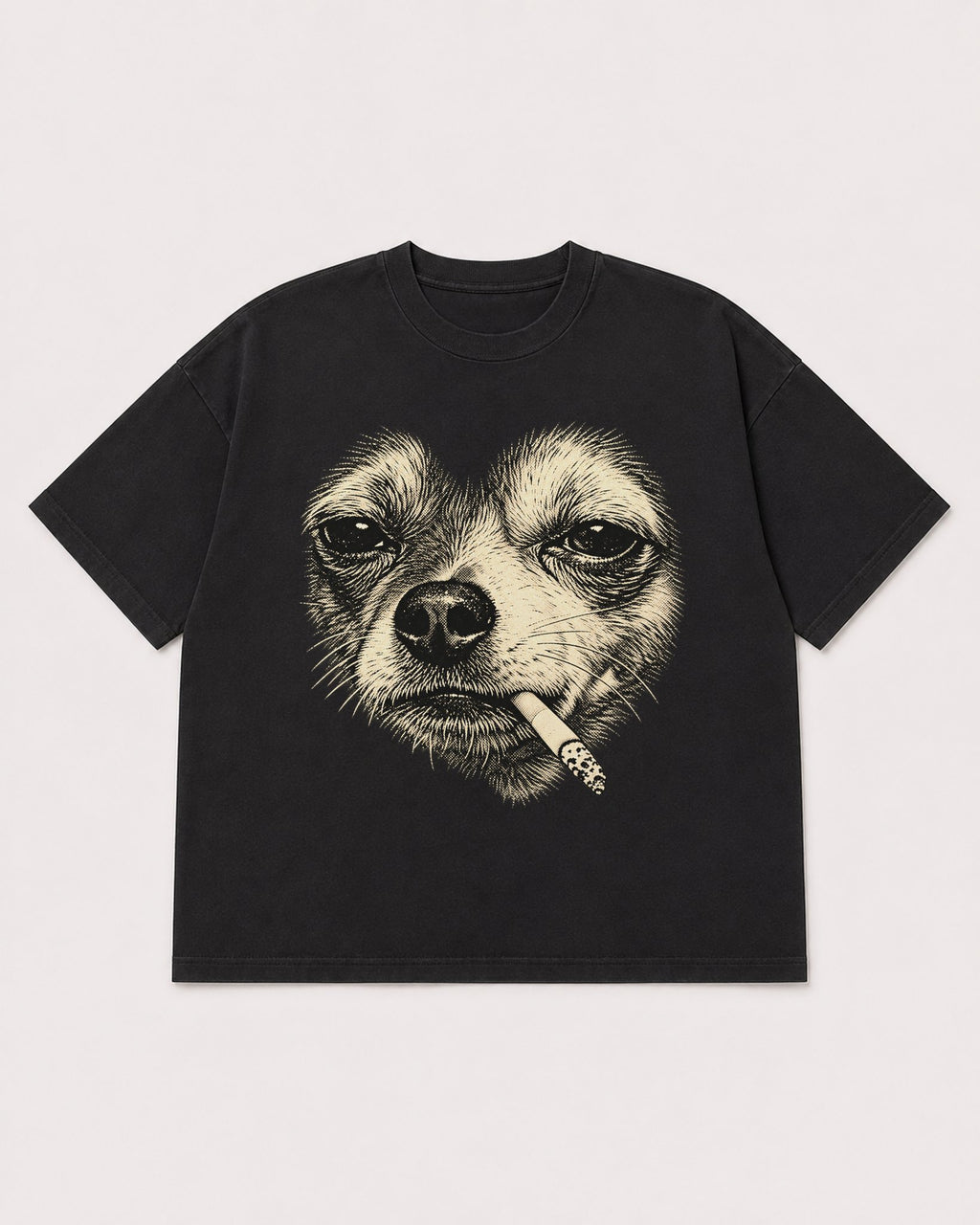 Mockup Boxy Heavyweight Tee Black product