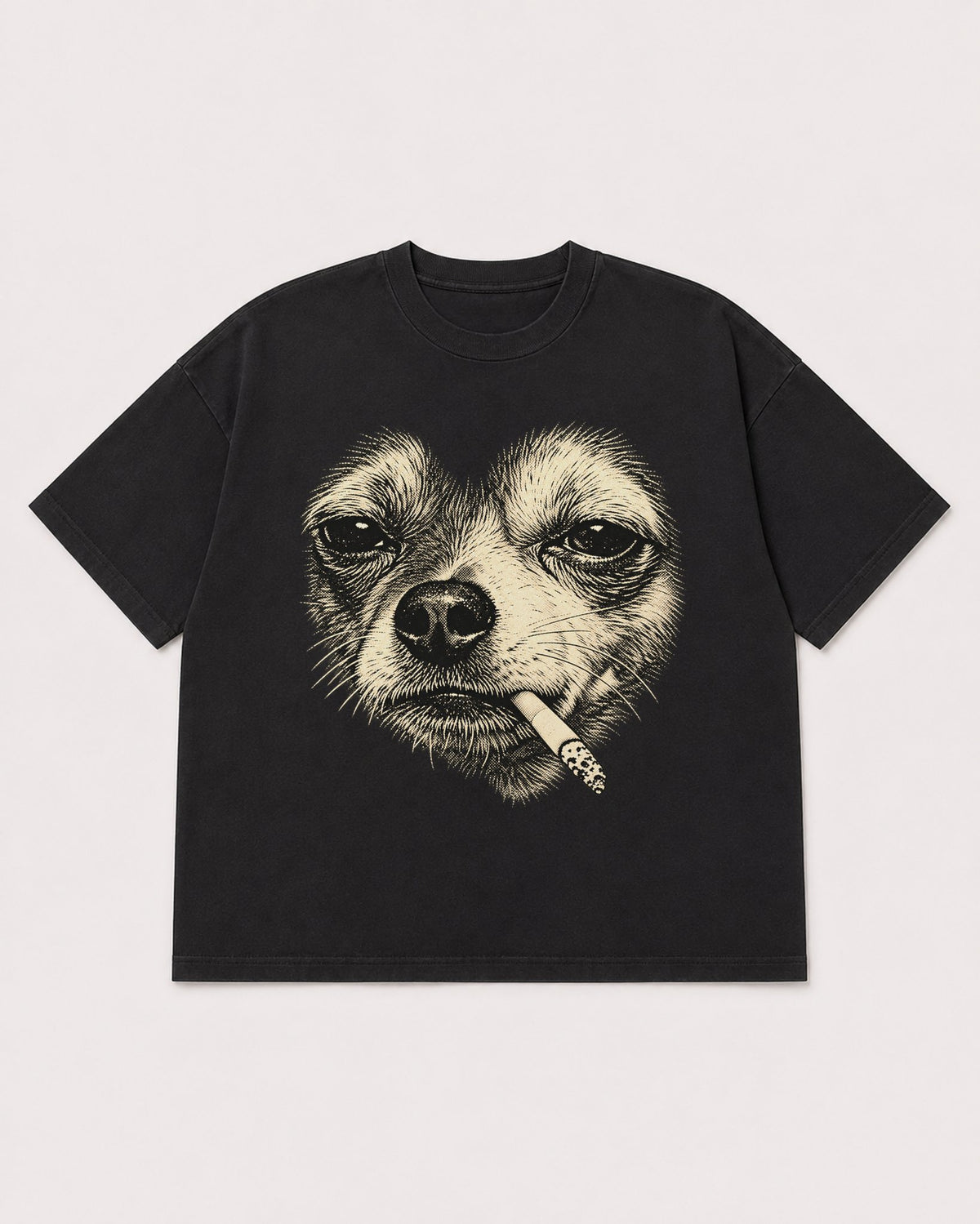 Mockup Boxy Heavyweight Tee Black product