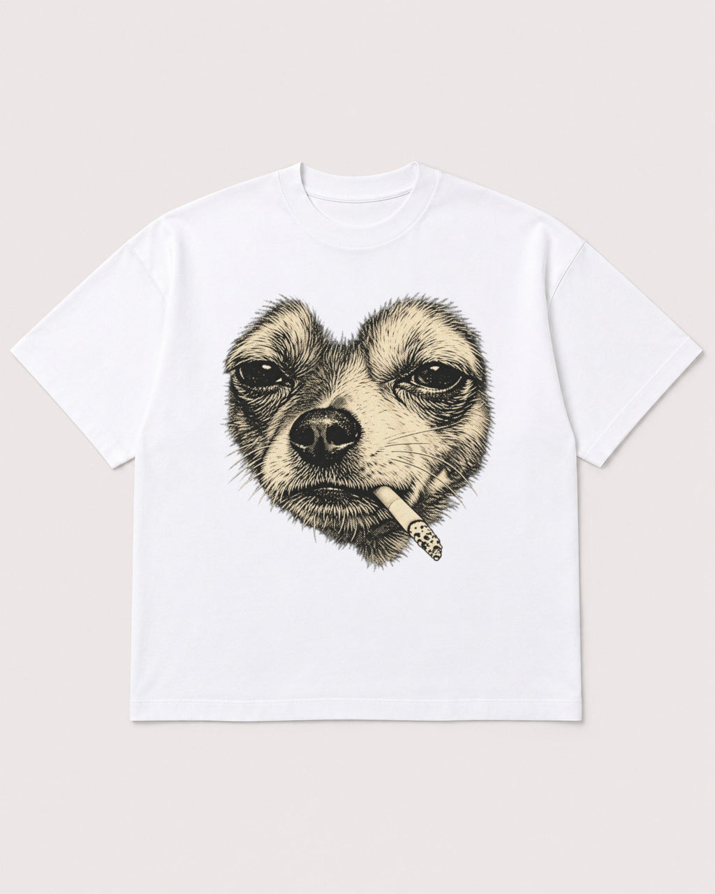 Mockup Boxy Heavyweight Tee White product