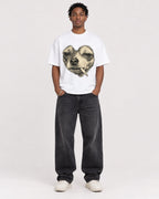 Mockup Boxy Heavyweight Tee White male full-body 05
