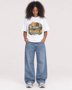 Mockup Boxy Heavyweight Tee White female full-body 05