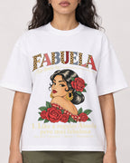 Mockup Boxy Heavyweight Tee White female close-up 07