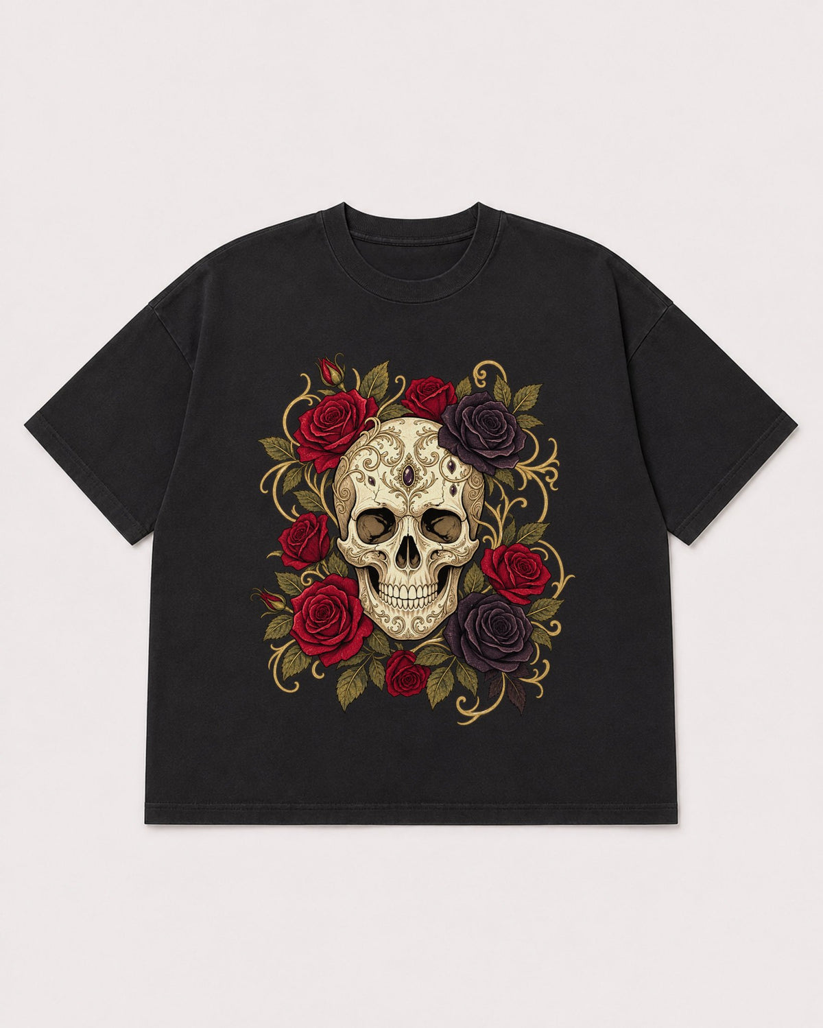 Mockup Boxy Heavyweight Tee Black product
