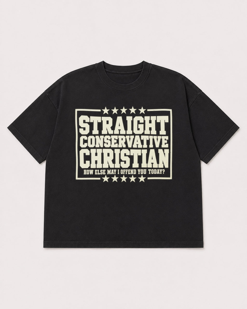 Mockup Boxy Heavyweight Tee Black product