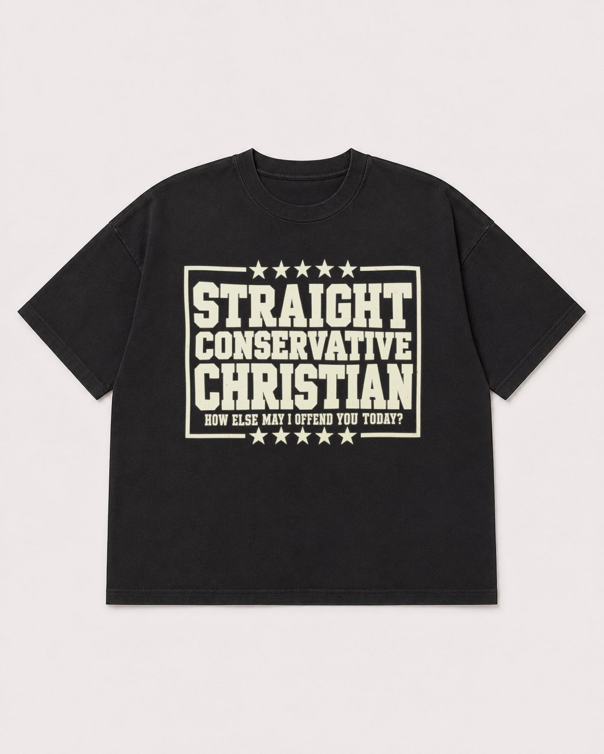 Mockup Boxy Heavyweight Tee Black product
