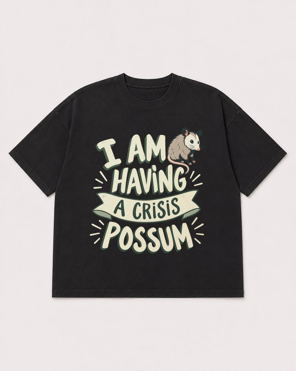 Mockup Boxy Heavyweight Tee Black product