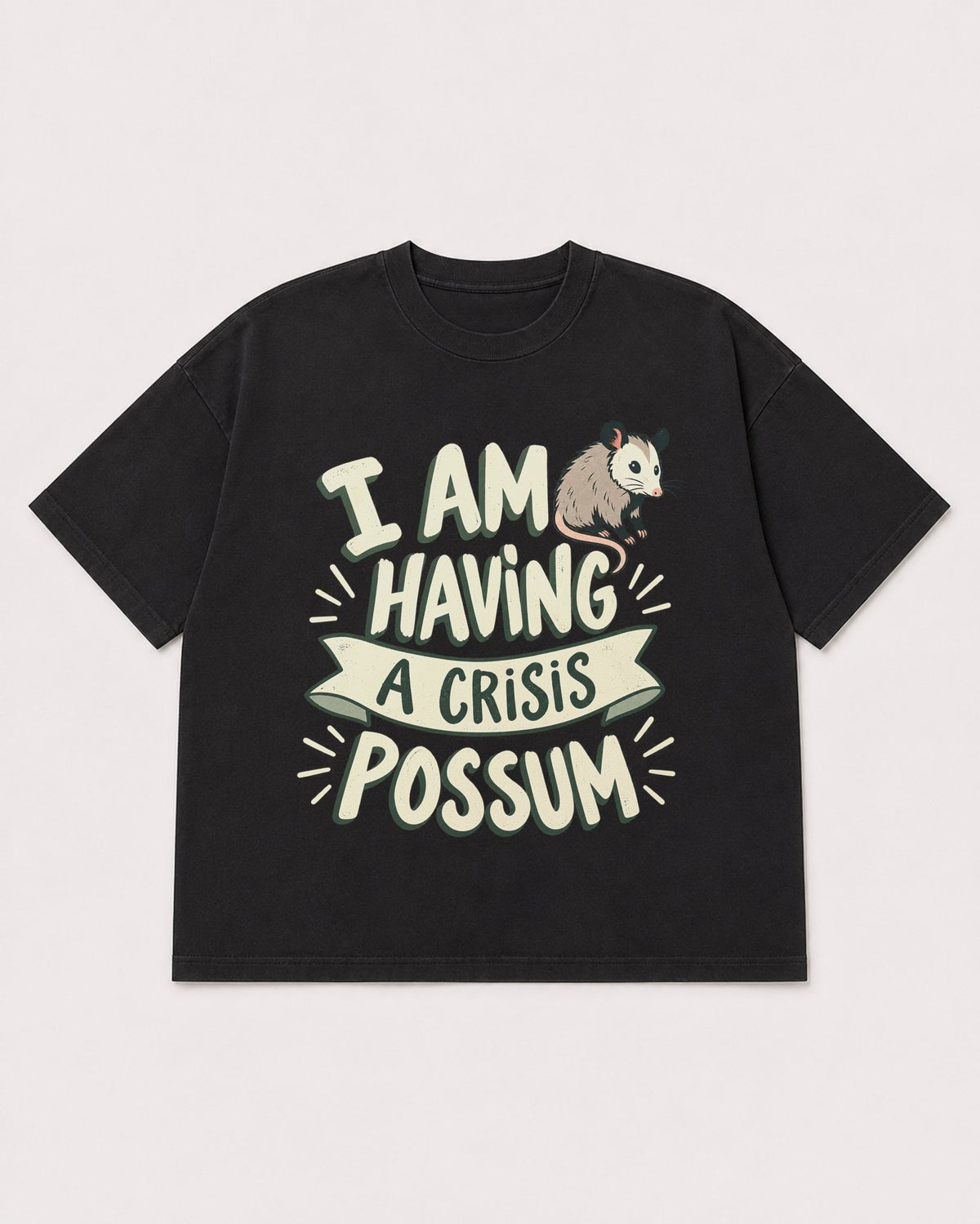 Mockup Boxy Heavyweight Tee Black product
