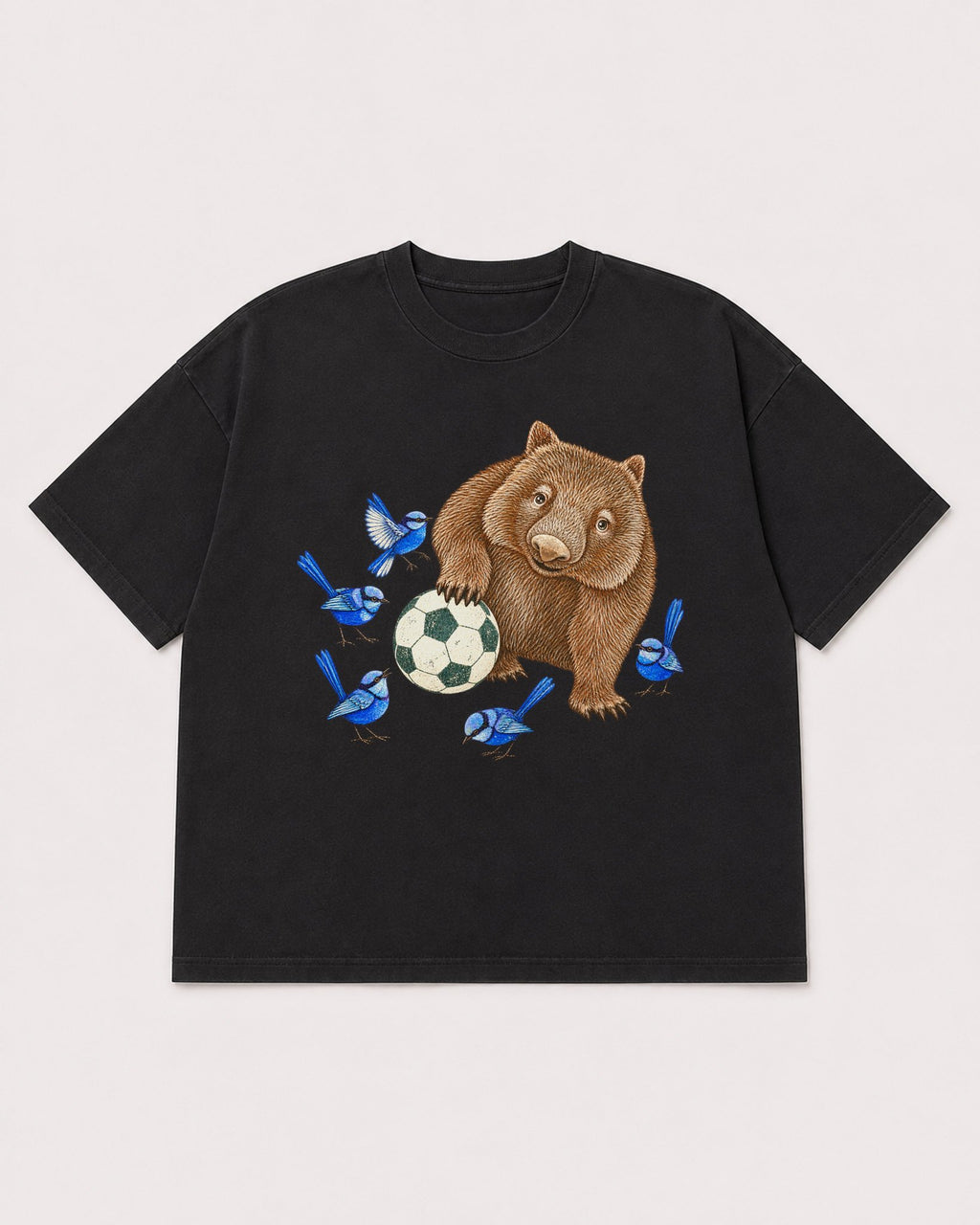 Mockup Boxy Heavyweight Tee Black product