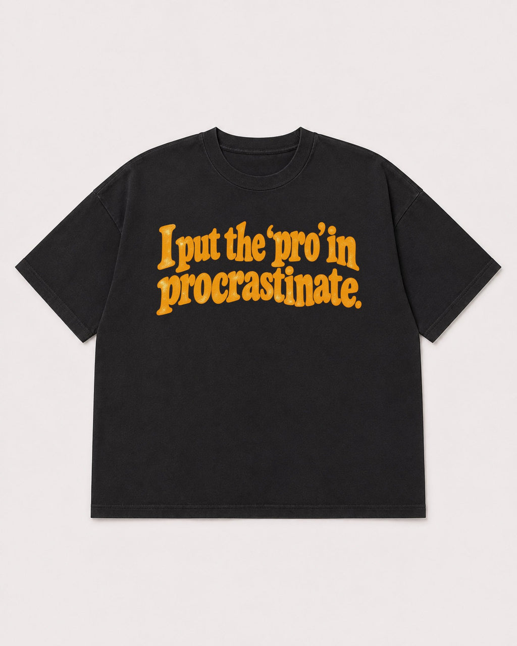 Mockup Boxy Heavyweight Tee Black product
