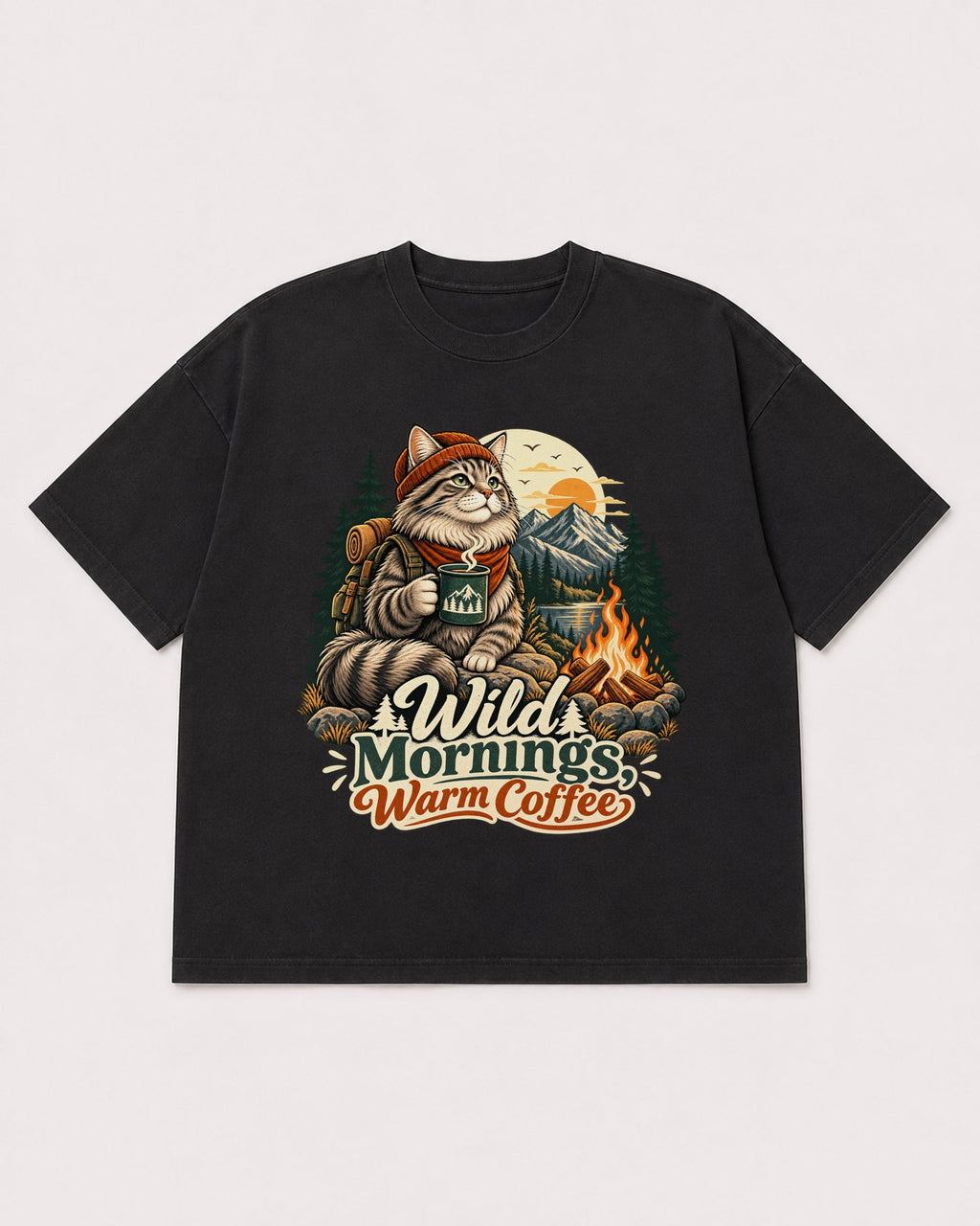 Mockup Boxy Heavyweight Tee Black product