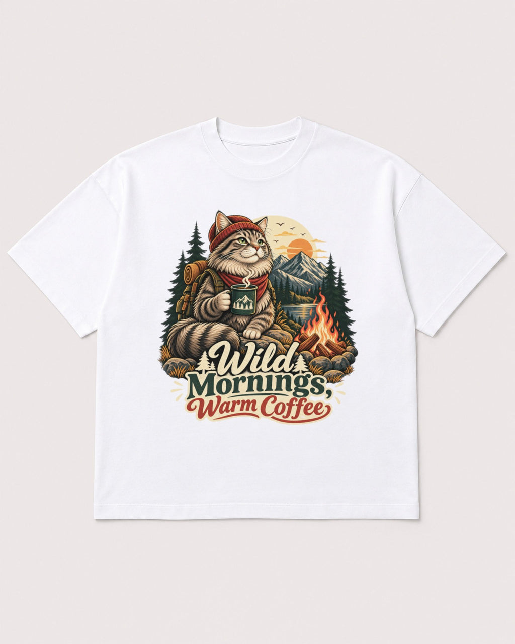 Mockup Boxy Heavyweight Tee White product