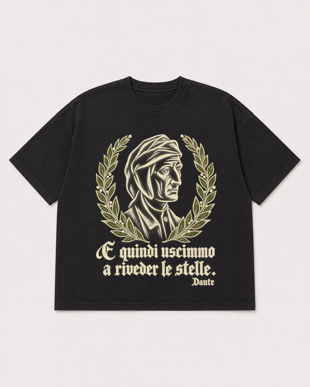 Mockup Boxy Heavyweight Tee Black product