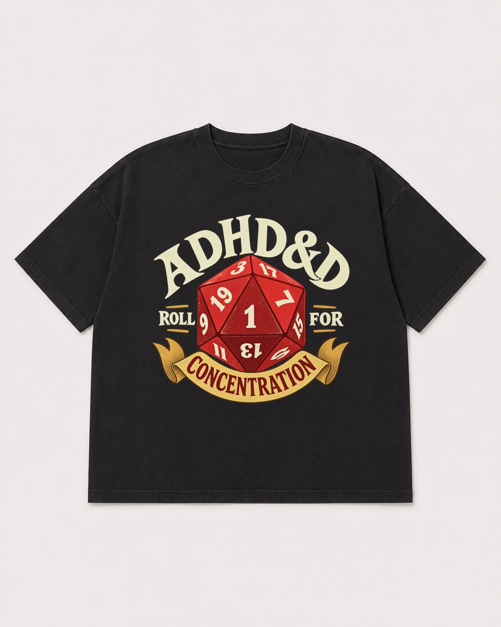 Mockup Boxy Heavyweight Tee Black product