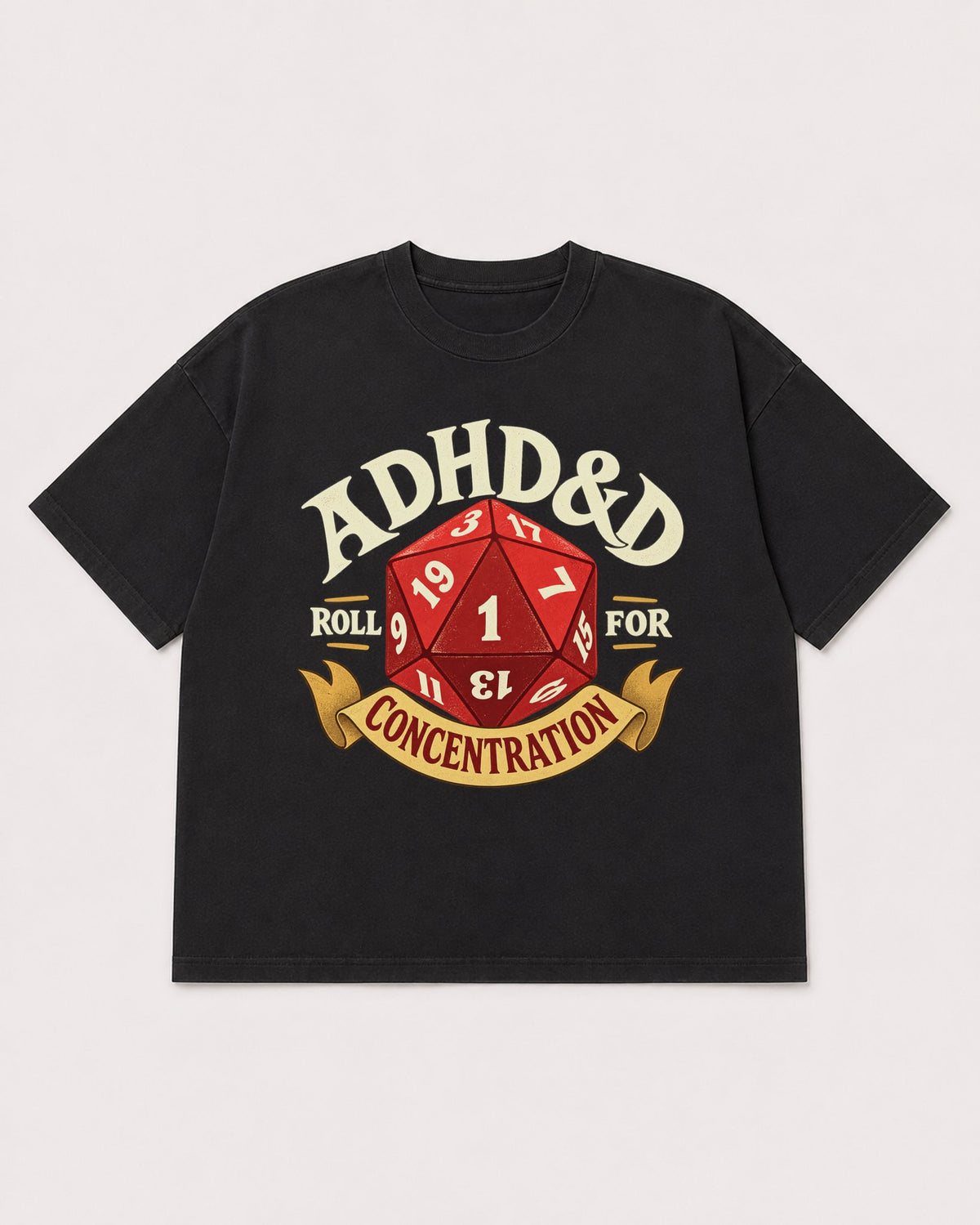 Mockup Boxy Heavyweight Tee Black product