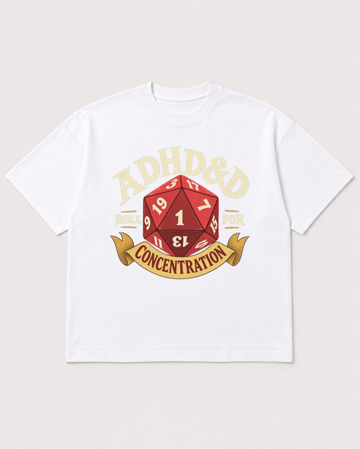 Mockup Boxy Heavyweight Tee White product