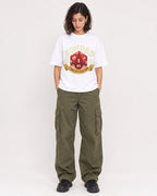 Mockup Boxy Heavyweight Tee White female full-body 37