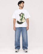 Mockup Boxy Heavyweight Tee White male full-body 02