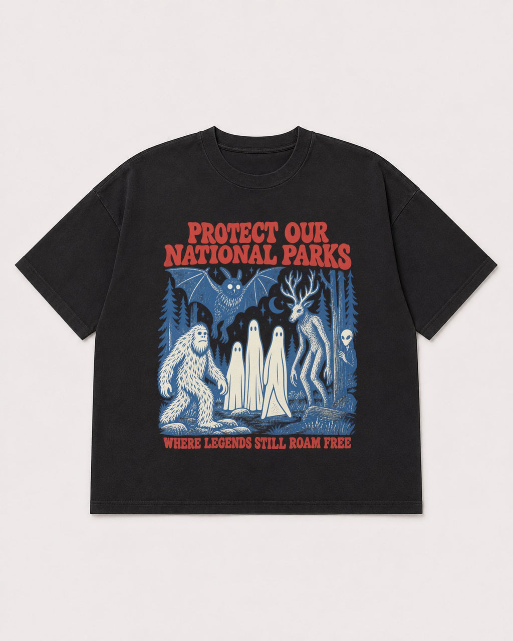 Mockup Boxy Heavyweight Tee Black product