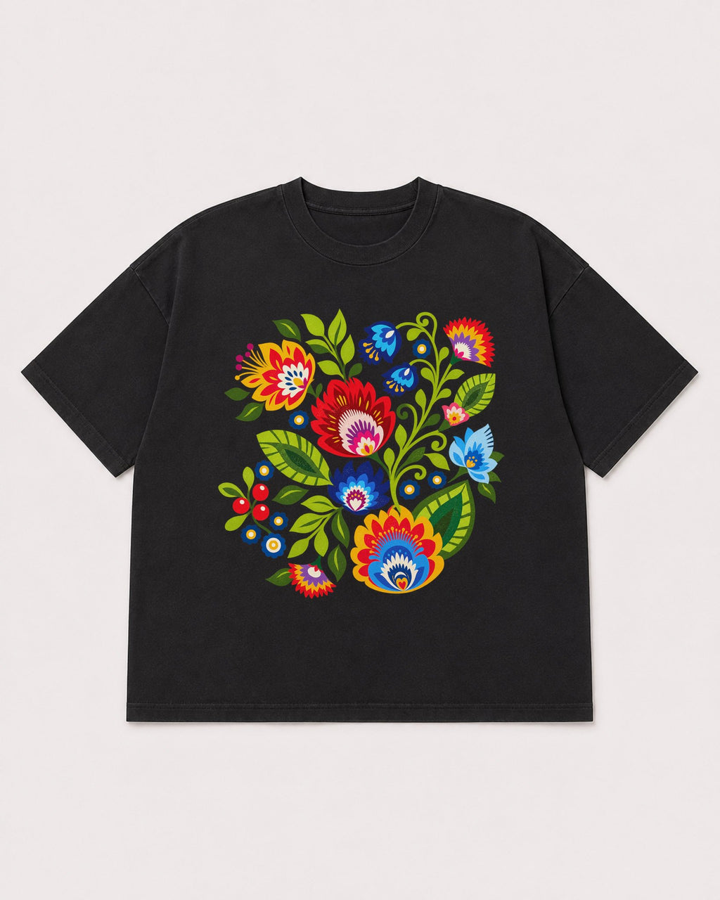 Mockup Boxy Heavyweight Tee Black product
